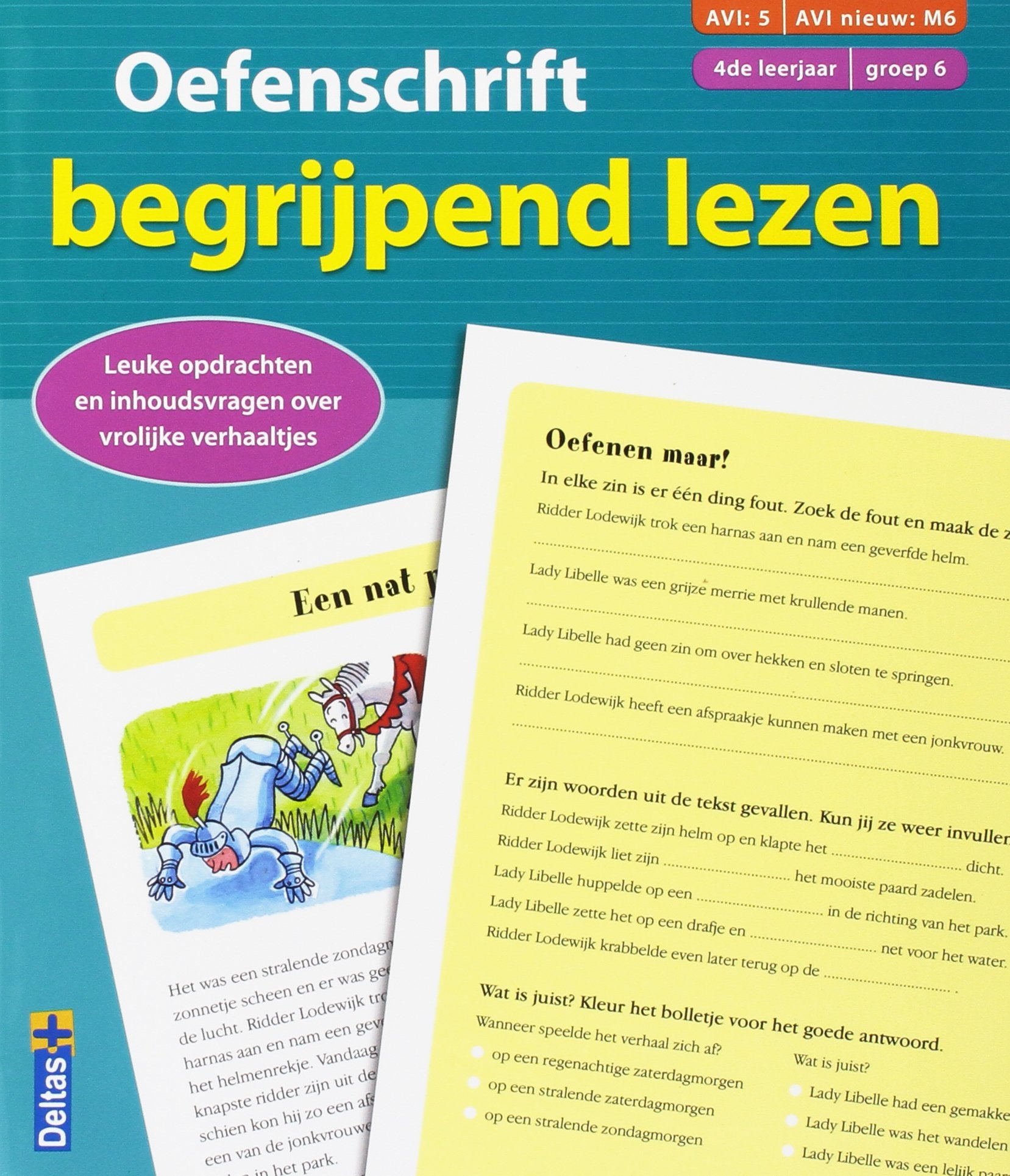 Oefenschrift begrijpend lezen (AVI:5 AVI nieuw: M6) (4de leerjaar - groep 6): Leuke opdrachten en inhoudsvragen over vrolijke verhaaltjes book