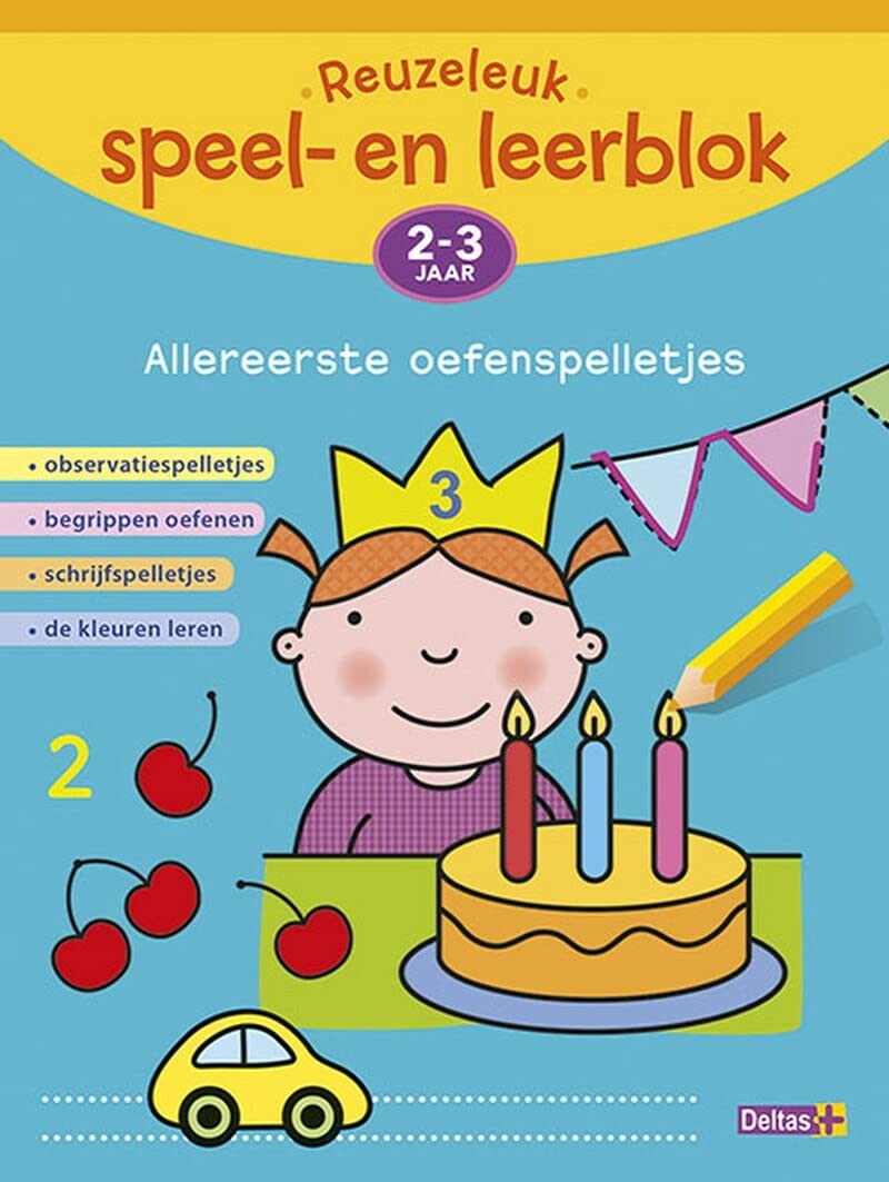 Reuzeleuk speel- en leerblok Allereerste oefenspelletjes (2-3 j.): Observatiespelletjes - begrippen oefenen - schrijfspelletjes - de kleuren leren book