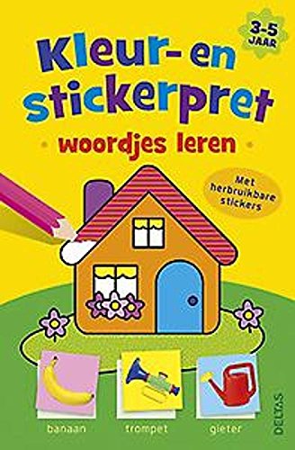 Kleur- en stickerpret Woordjes leren (3-5 j.): Met herbruikbare stickers Tiptoi & Games