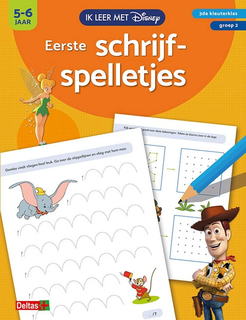 Disney Ik leer met - Eerste schrijfspelletjes (5-6 j.): 3de kleuterklas - 5-6 jaar - groep 2 (Ik leer met Disney) Reading Aloud & Learning to Read
