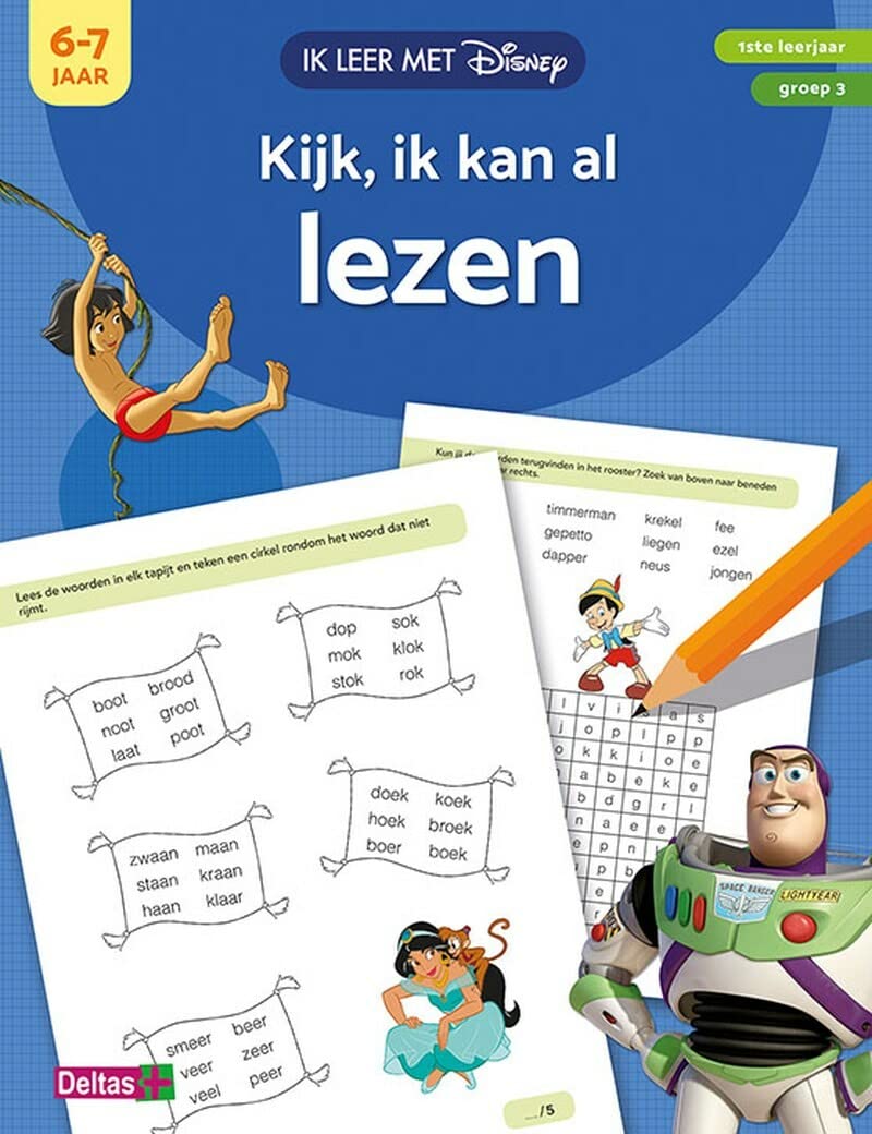 Disney Ik leer met - Kijk, ik kan al lezen (6-7 j.): 1ste leerjaar - 6-7 jaar - groep 3 (Ik leer met Disney) Professional & Reference Books