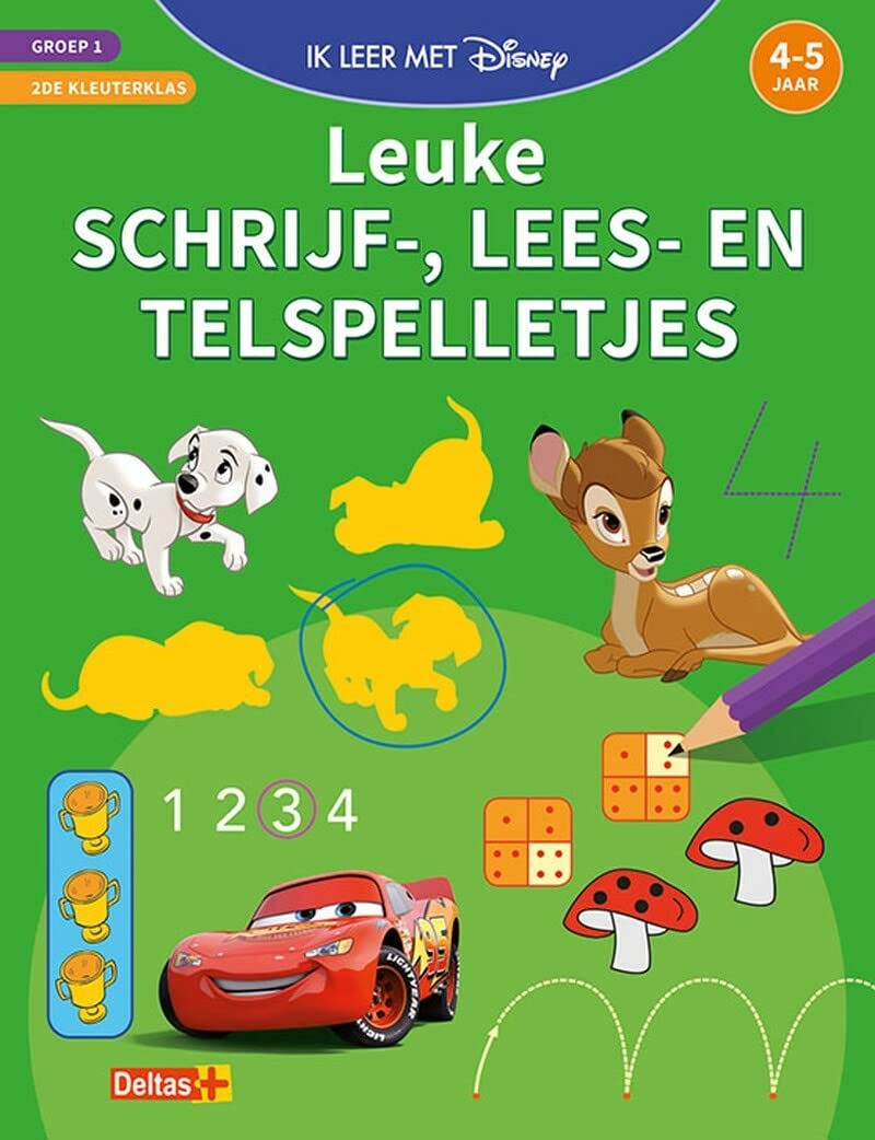 Disney Ik leer met - Leuke schrijf-, lees- en telspelletjes (4-5 j.): 4-5 jaar - 2de kleuterklas - groep 1 (Ik leer met Disney) Reading Aloud & Learning to Read