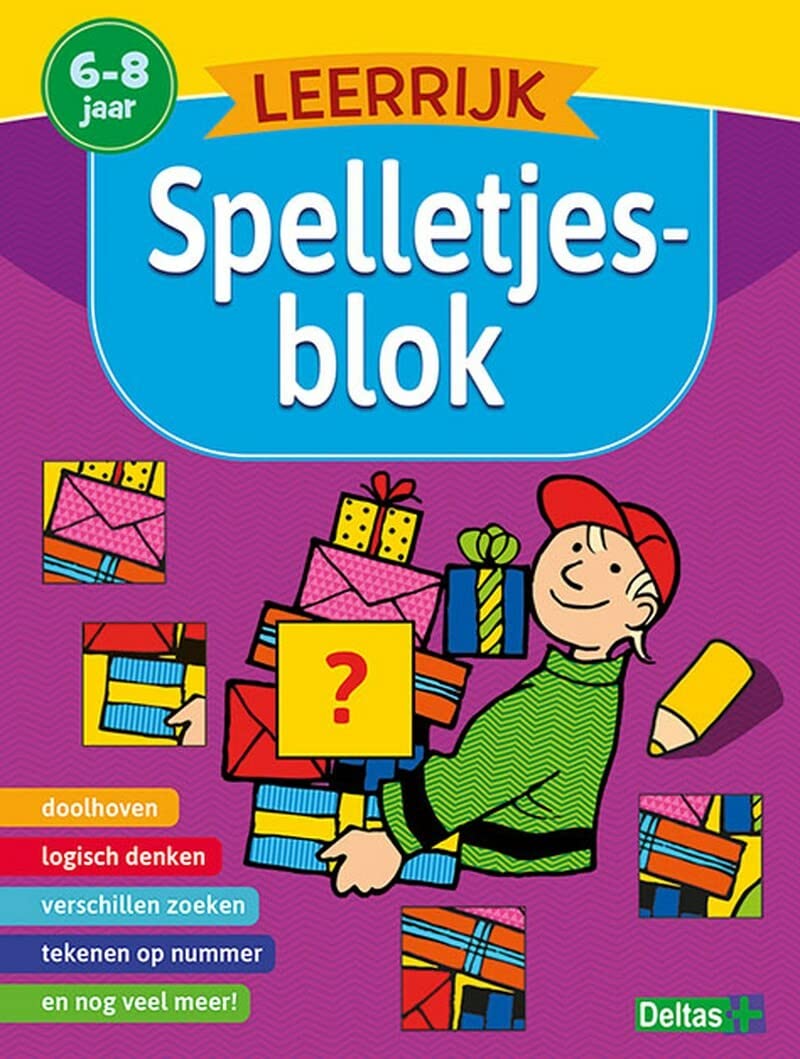 Leerrijk spelletjesblok (6-8 j.): doolhoven - logisch denken - verschillen zoeken - tekenen op nummer en nog veel meer! Tiptoi & Games