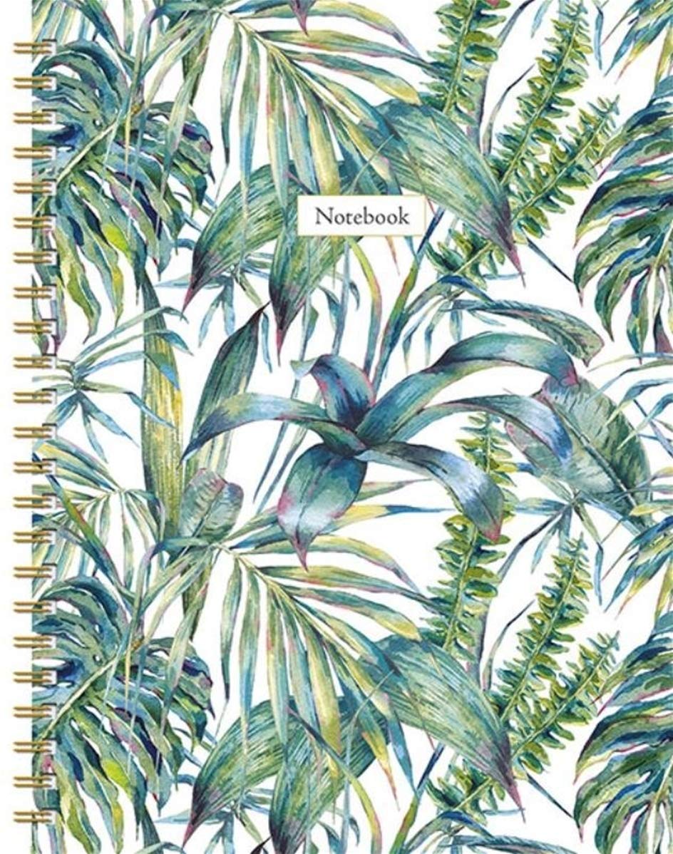 Leaves spiraalboek groot (lijnen) / Leaves grand carnet à spirale (ligné): Notebook Leisure, Home & Garden