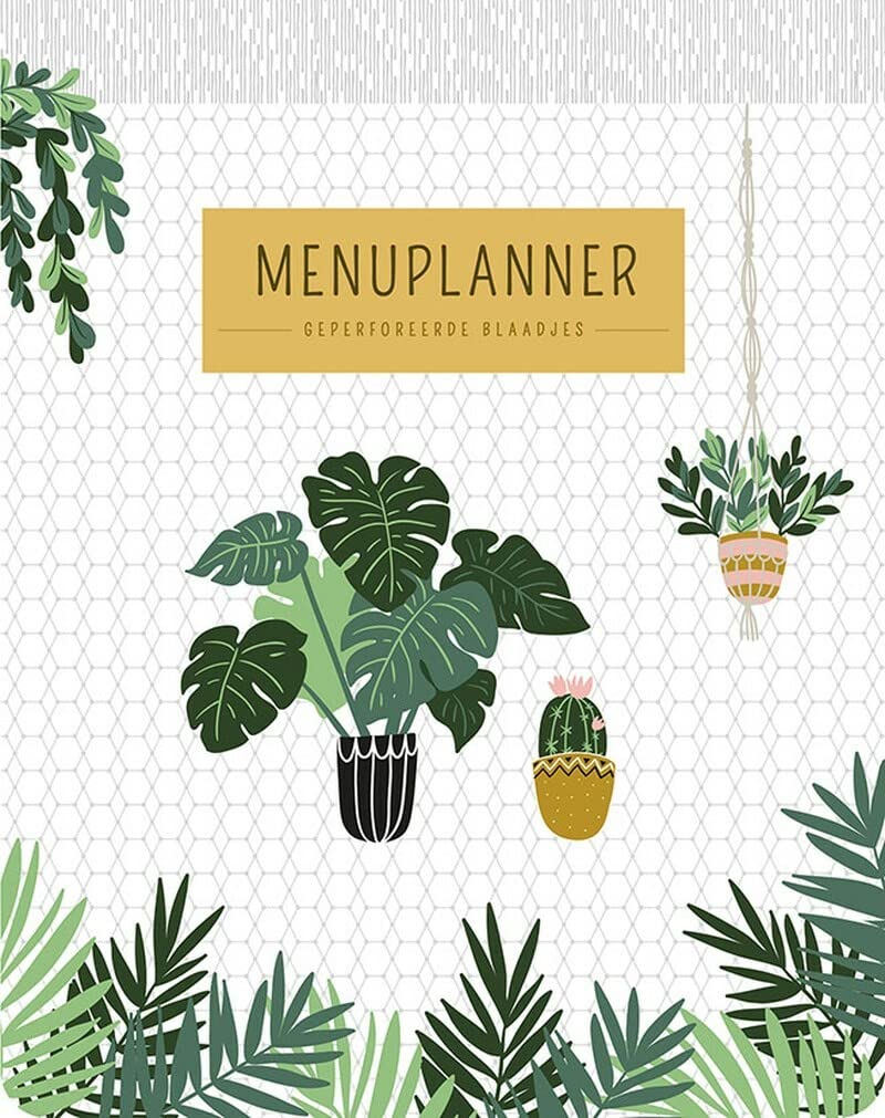 Product Image: Menuplanner - Houseplants: geperforeerde blaadjes