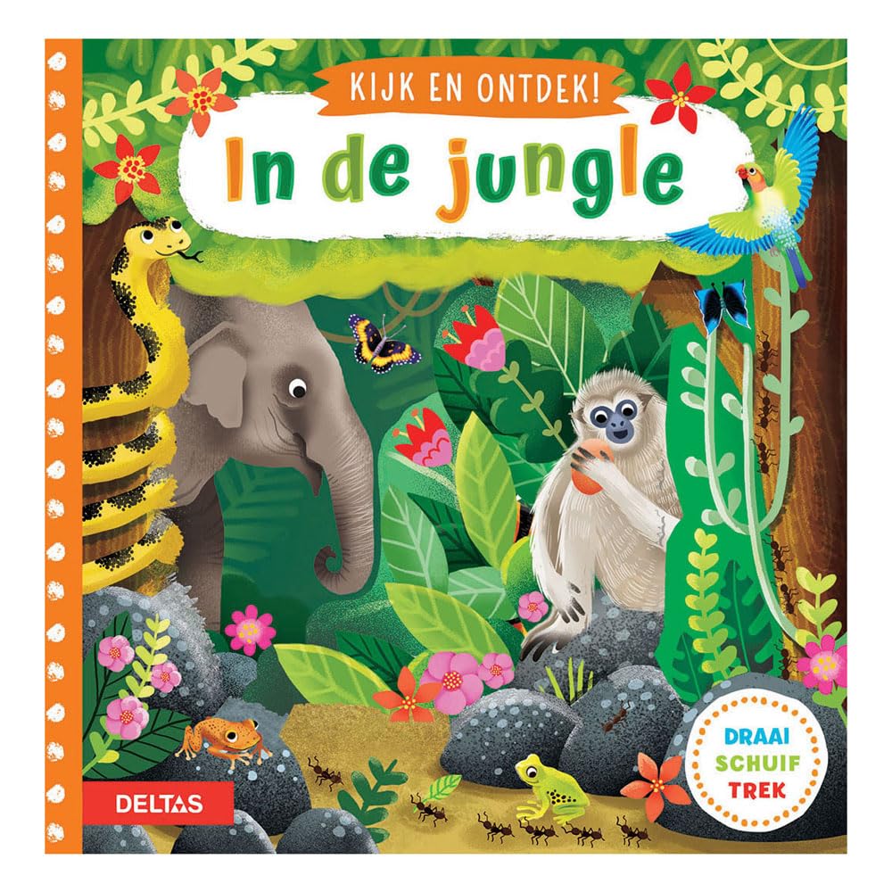 In de jungle: Draai - schuif - trek (Kijk en ontdek!) Tiptoi & Games