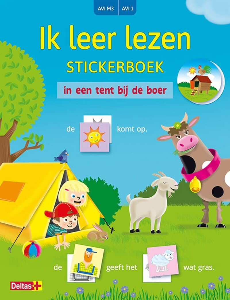 Ik leer lezen Stickerboek - In een tent bij de boer (AVI M3 / AVI 1) book