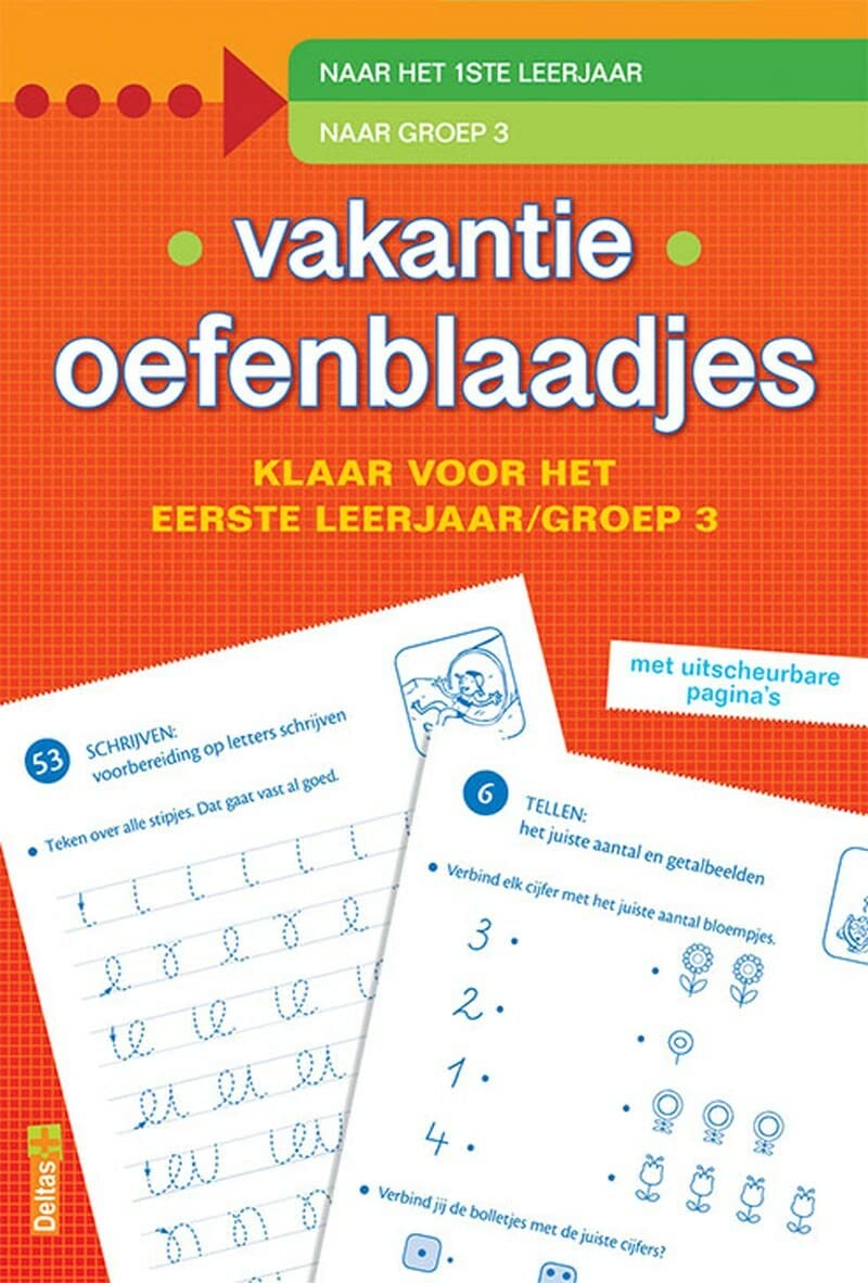 Vakantie oefenblaadjes - Klaar voor het eerste leerjaar: Eerste stappen naar tellen en schrijven book