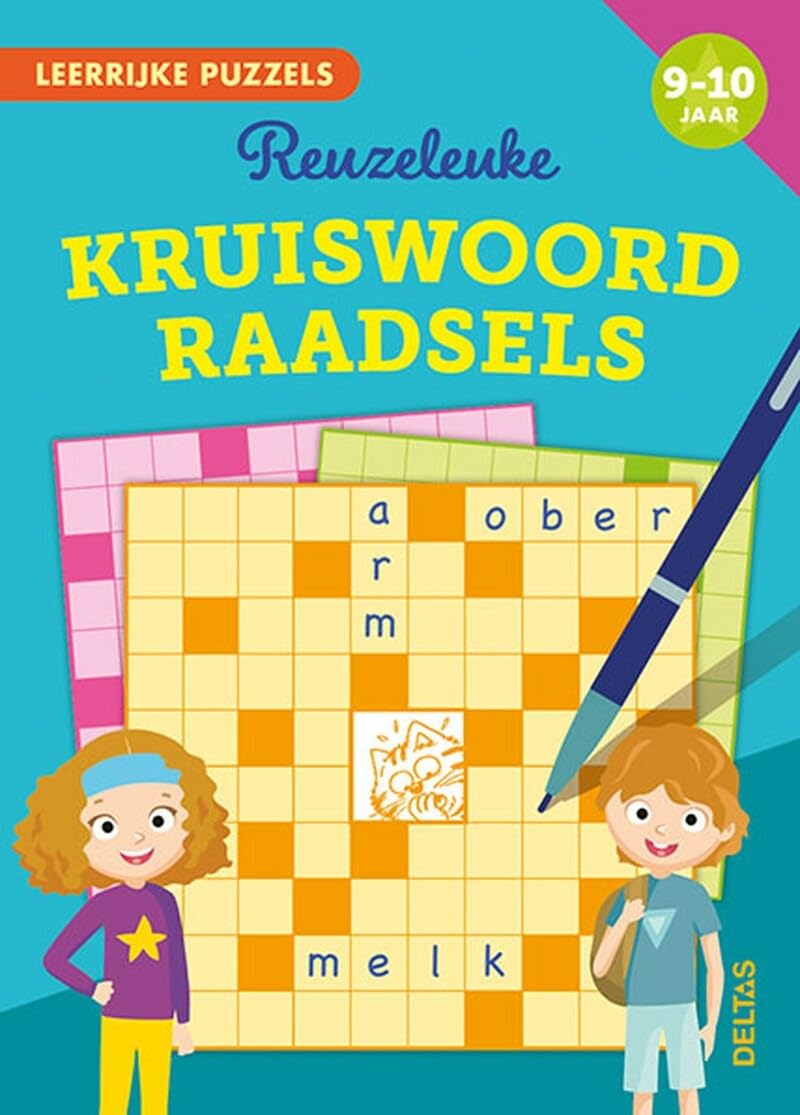 Leerrijke puzzels - Reuzeleuke kruiswoordraadsels (9-10 j.) book