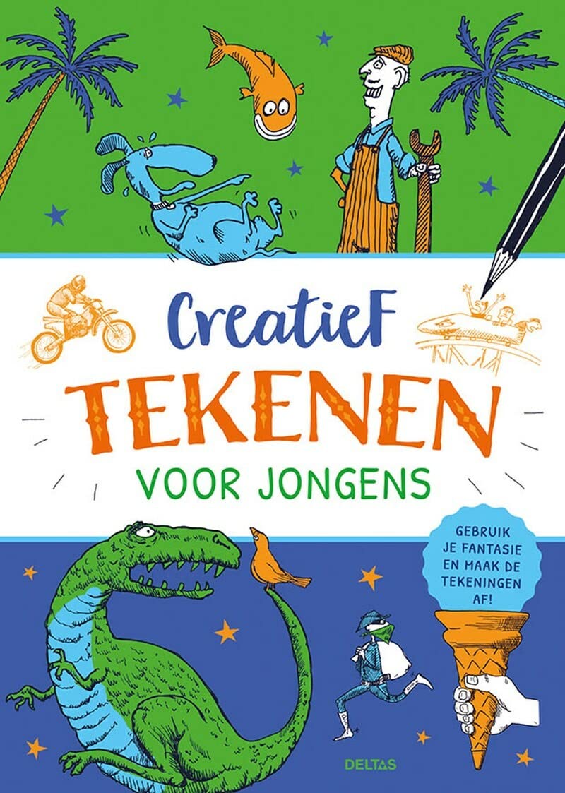 Creatief tekenen voor jongens: Gebruik je fantasie en maak de tekeningen af! Tiptoi & Games