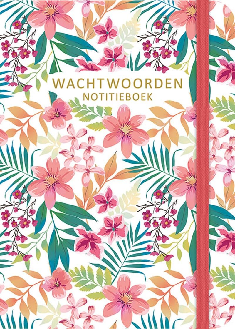 Wachtwoorden notitieboek - Flowers book