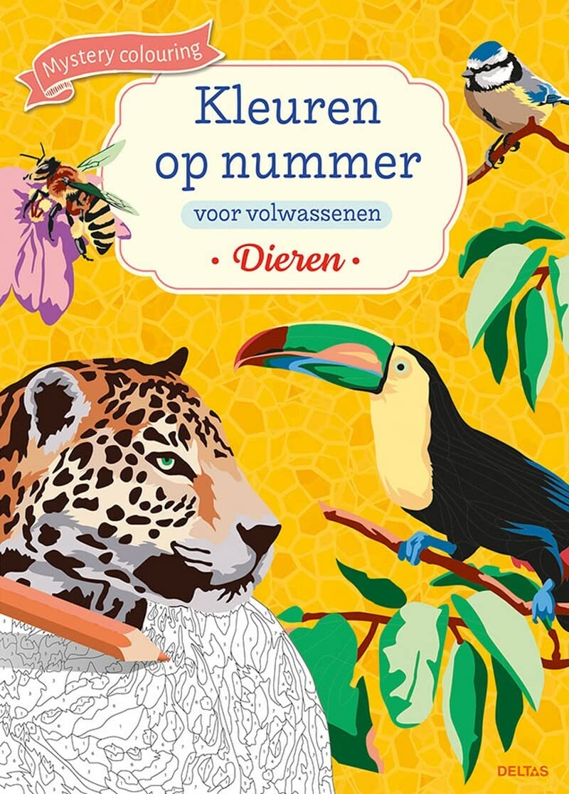 Kleuren op nummer voor volwassenen - Dieren Hobbies & Crafts
