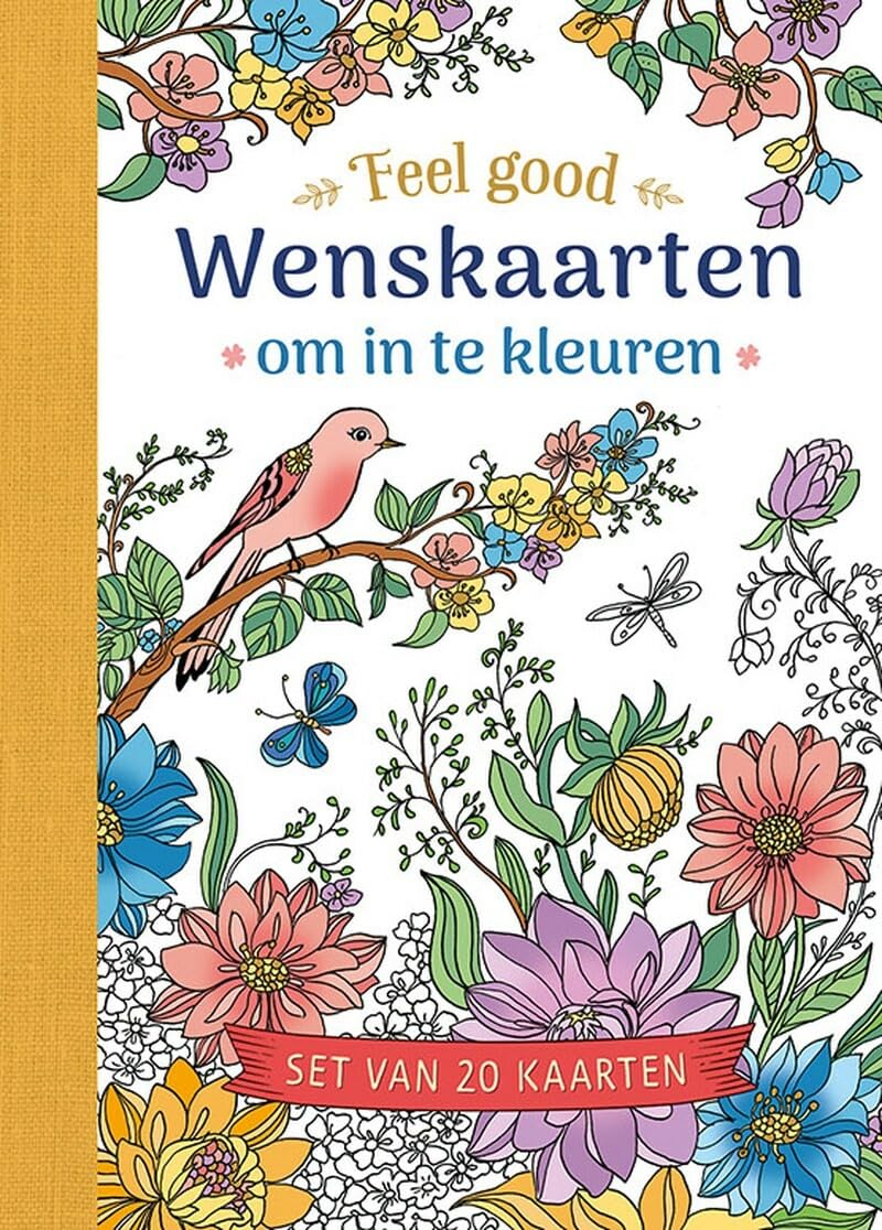 Wenskaarten om in te kleuren - Feel good: Set van 20 kaarten Hobbies & Crafts
