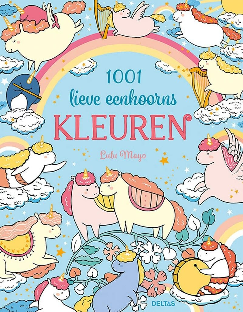 1001 lieve eenhoorns kleuren book