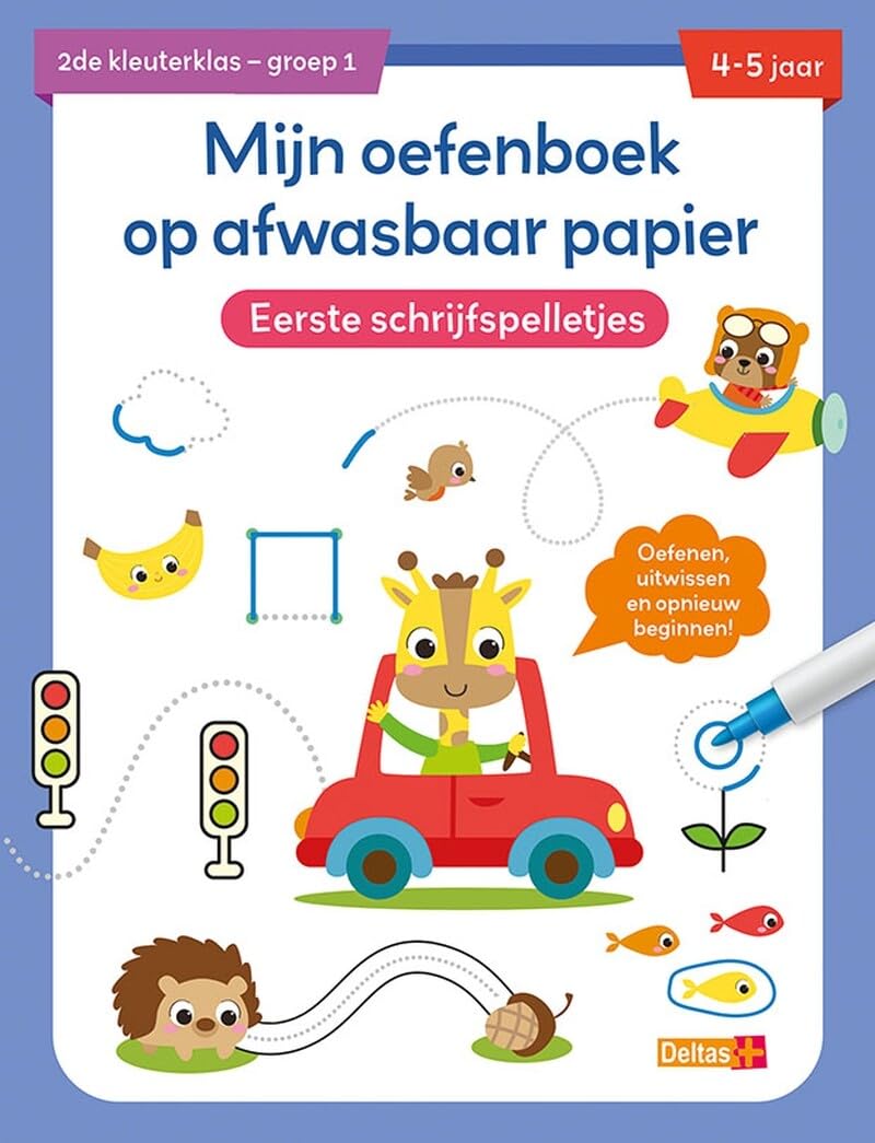 Mijn oefenboek op afwasbaar papier Eerste schrijfspelletjes (4-5 j.): Oefenen, uitwissen en opnieuw beginnen! book