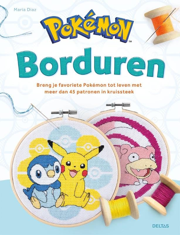 Pokémon borduren: breng je favoriete Pokémon tot leven met meer dan 45 patronen in kruissteek book