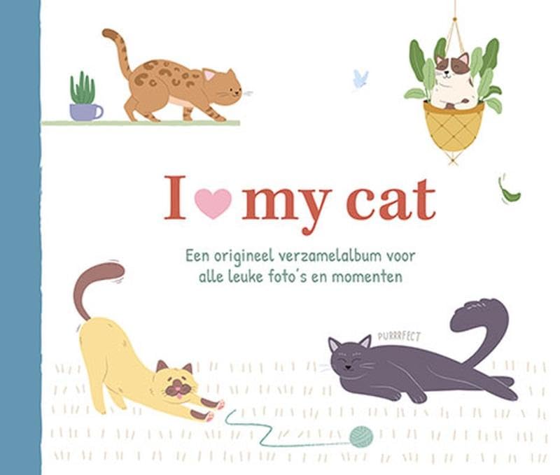 I love my cat album: Een origineel verzamelalbum voor alle leuke foto's en momenten book