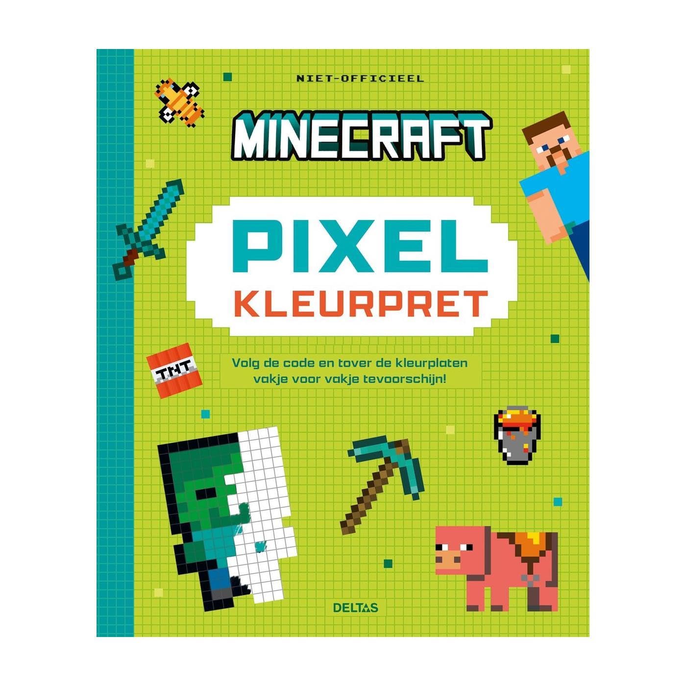 Minecraft pixel kleurpret: Volg de code en tover de kleurplaten vakje voor vakje tevoorschijn Tiptoi & Games