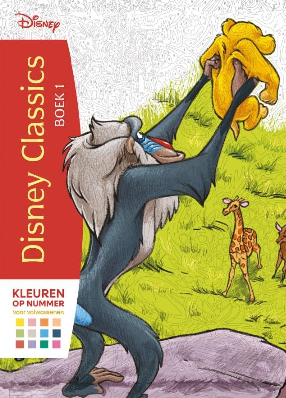 Disney Classics boek 1 - Kleuren op nummer voor volwassenen book