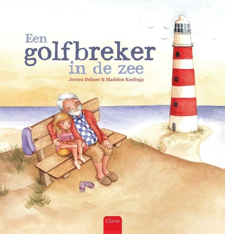 Een golfbreker in de zee book