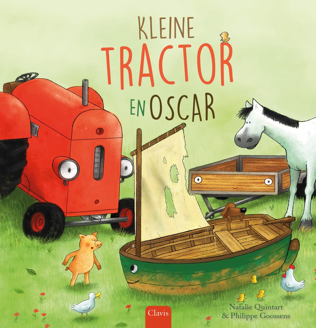 Kleine tractor en Oscar book