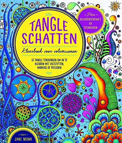 Tangle schatten: kleurboek voor volwassenen; 52 tangle tekeningen om in te kleuren met viltstiften, markers of potloden Lifestyle