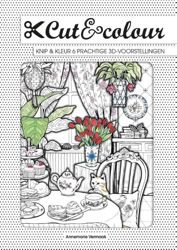 Cut & Colour: knip en kleur 6 prachtige 3d-voorstellingen book