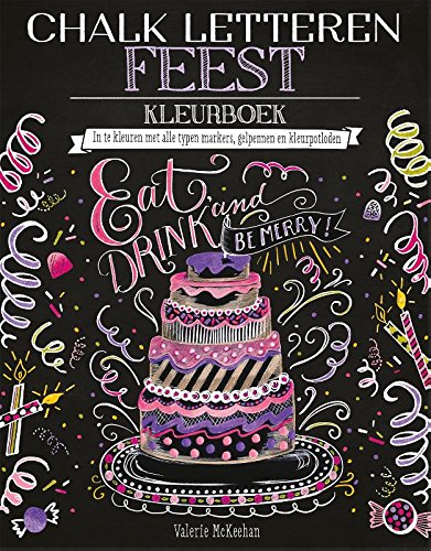 Chalk letteren Feest kleurboek Leisure, Home & Garden
