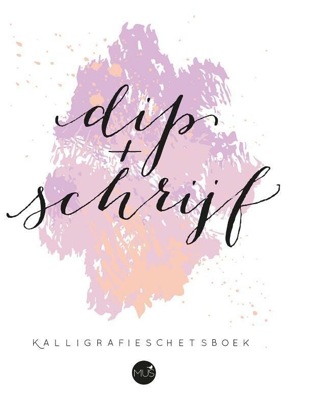 Dip & schrijf kalligrafieschetsboek book