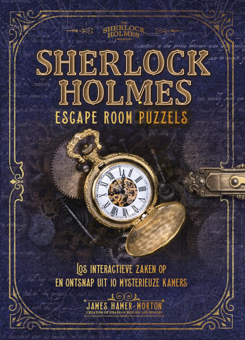 Sherlock Holmes escape room puzzelboek: los interactieve zaken op en ontsnap uit 10 mysterieuze kamers Lifestyle