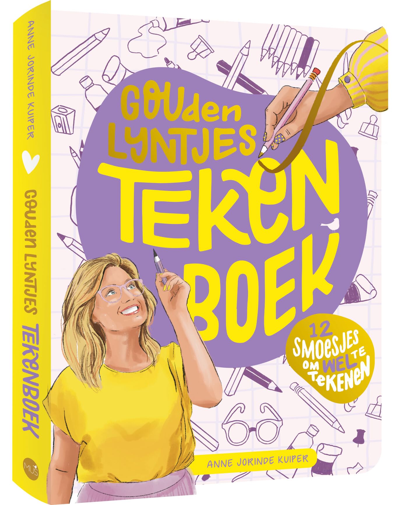 Gouden lijntjes tekenboek: 12 smoesjes om wél te tekenen book