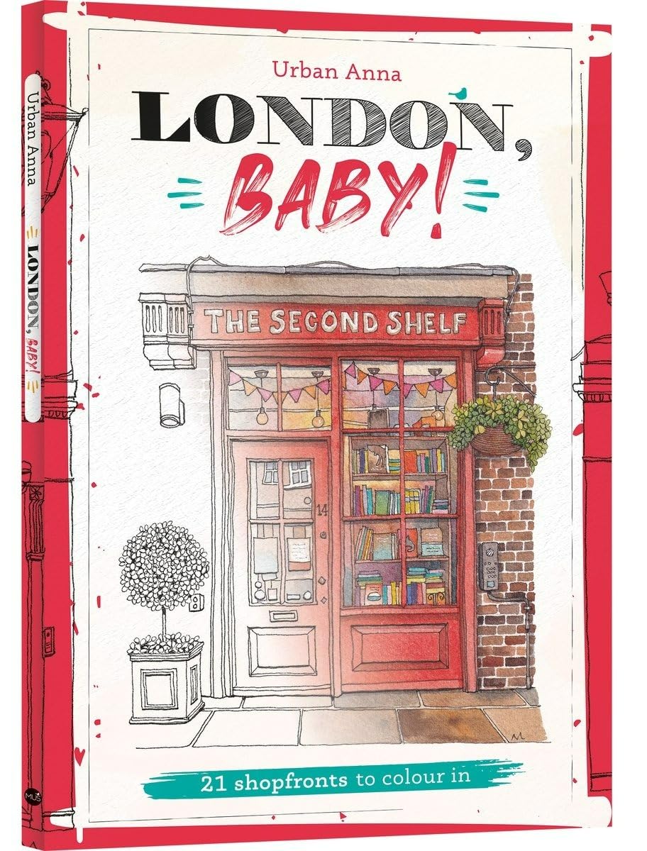 London, Baby!: 21 shopfronts to colour in Hobbies & Crafts