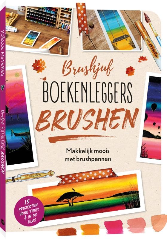 Boekenleggers brushen: makkelijk moois met brushpennen book