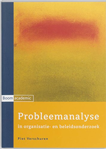 Probleemanalyse in organisatie- en beleidsonderzoek Natural Sciences