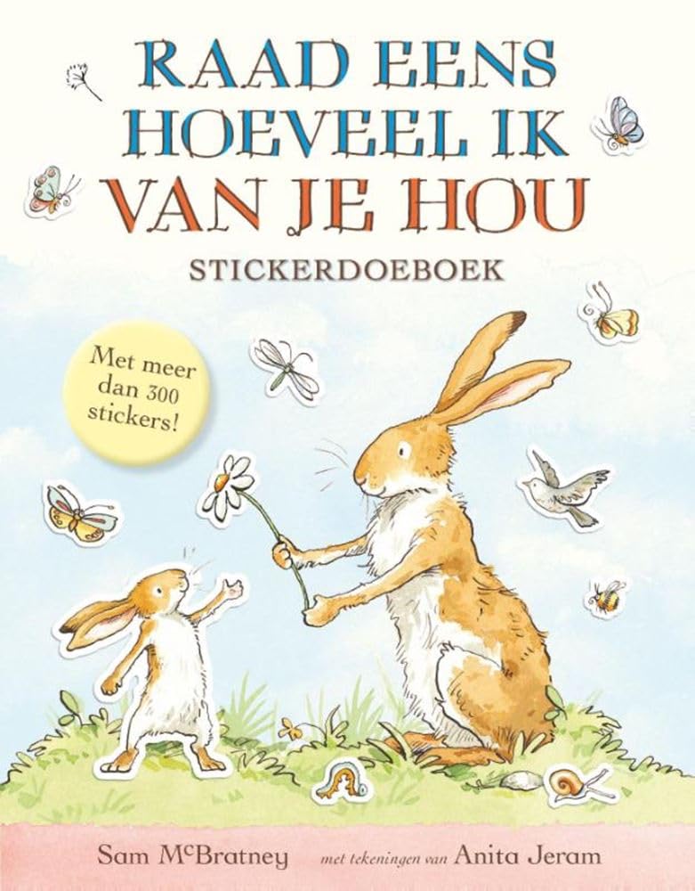 Stickerdoeboek Raad eens hoeveel ik van je hou Children's books
