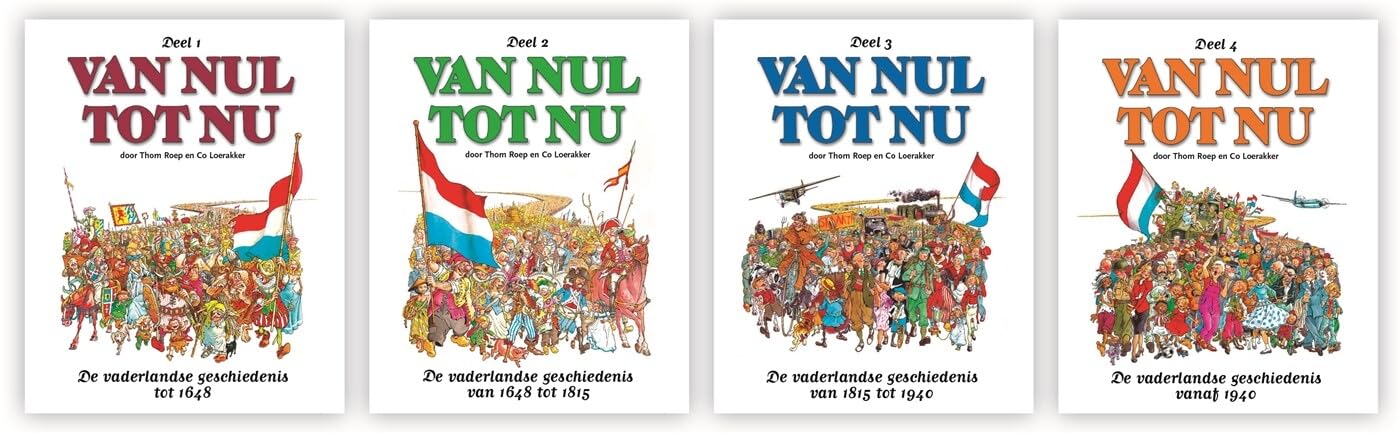 deel 1 t/m 4: de vaderlandse geschiedenis in strip (Van Nul tot Nu deel 1 t/m 4) Manga