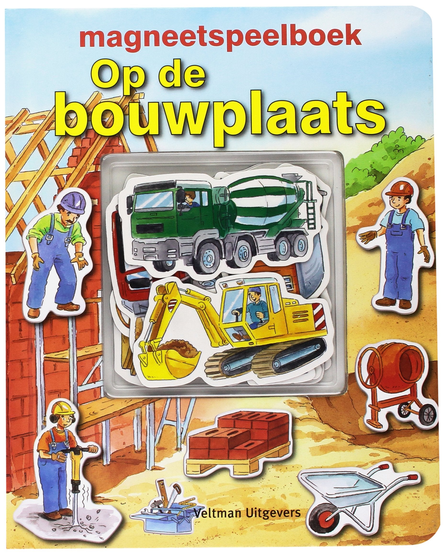 Magneetspeelboek Op de bouwplaats book