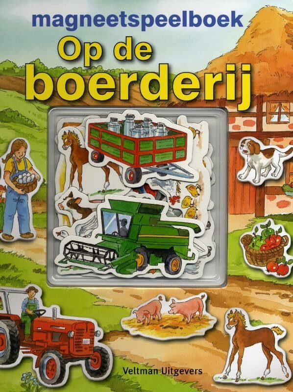 Op de boerderij (Magneetspeelboek) Children's books