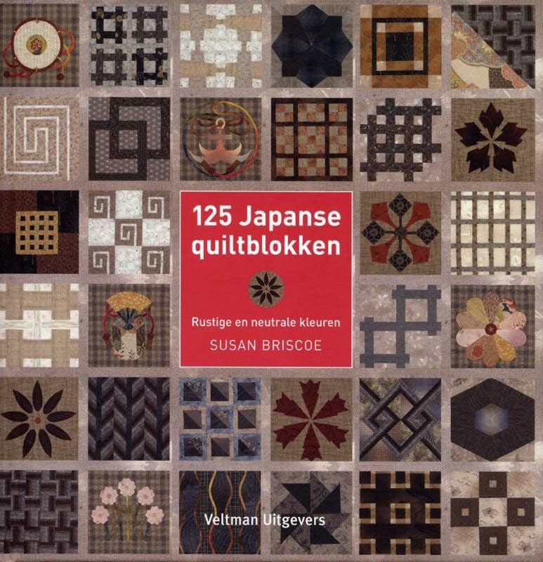 125 Japanse quiltblokken: rustige en neutrale kleuren book