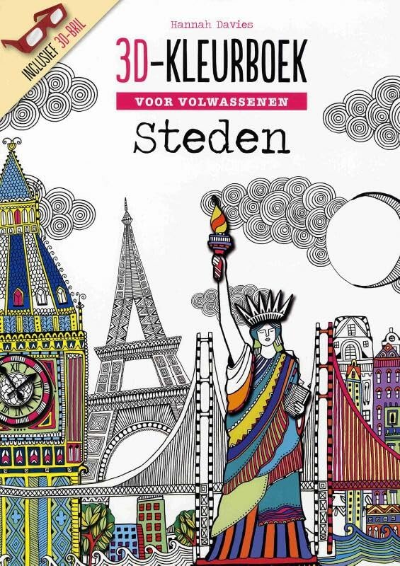 Steden (3D kleurplaten: voor volwassenen) Film, Art & Culture