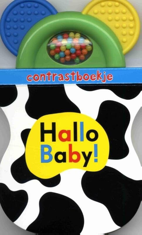 Hallo baby! Contrastboekje: inclusief rammelaar en bijtspeeltje Children's books