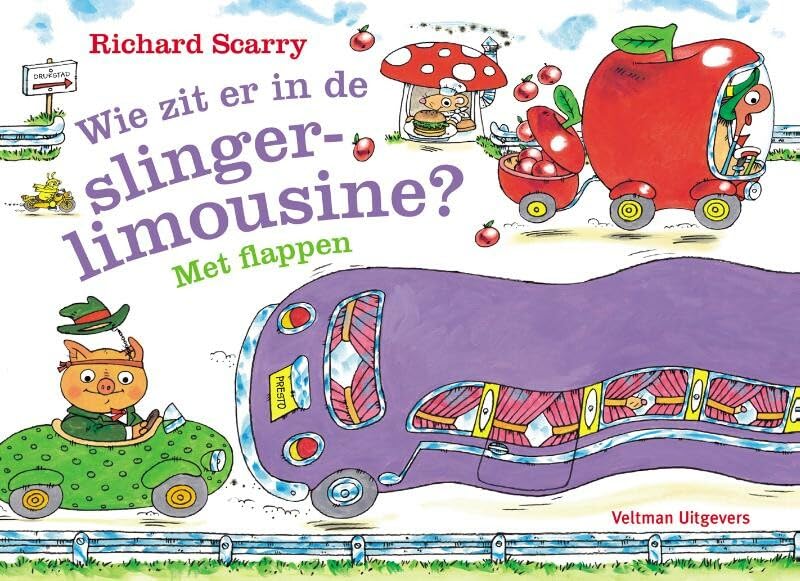Wie zit er in de slinger-limousine?: met flappen book