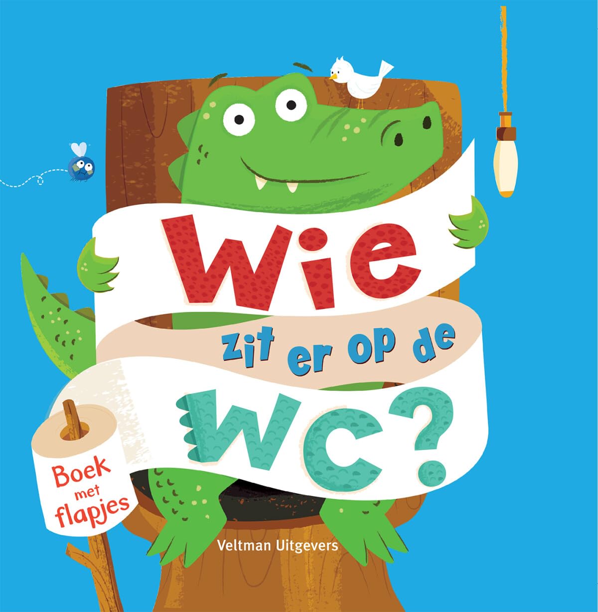 Wie zit er op de wc?: Boek met flapjes book