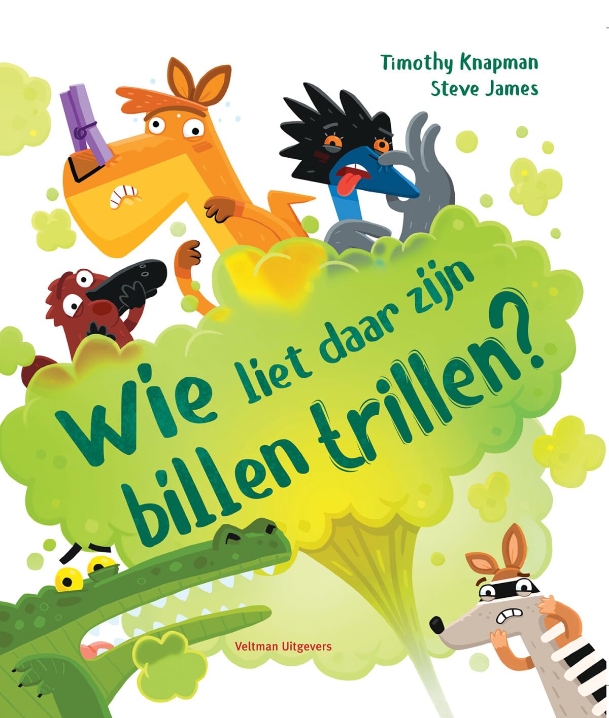 Wie liet daar zijn billen trillen? Children's books