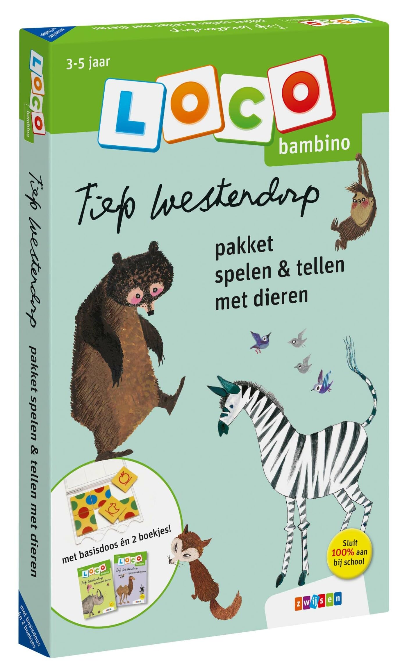 Pakket spelen & tellen met dieren book