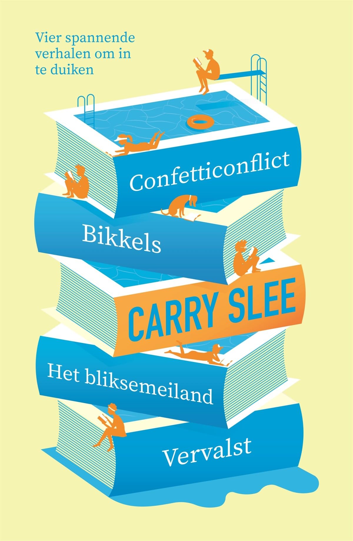 Confetticonflict ; Bikkels ; Het bliksemeiland ; Vervalst: vier spannende verhalen om in te duiken Non-fiction
