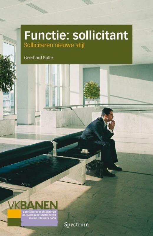 Functie: sollicitant: solliciteren nieuwe stijl book