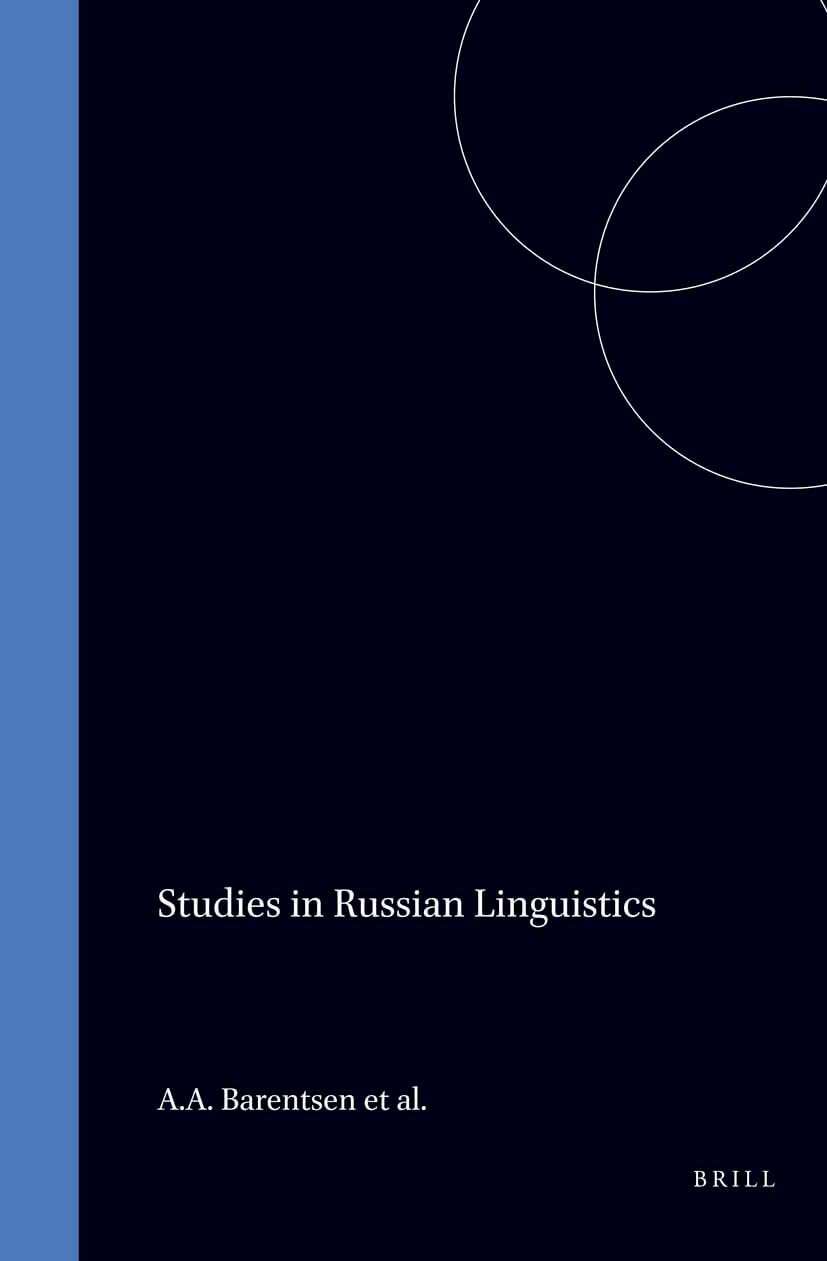 Product Image: Studies in Russian Linguistics