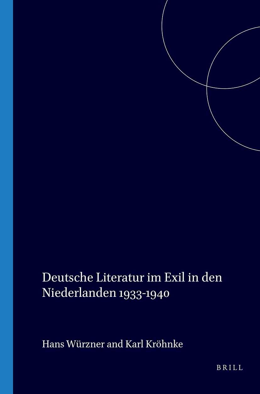 Deutsche Literatur im Exil in den Niederlanden, 1933-1940 Books