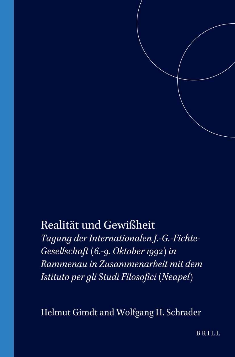 Tagung Der Internationalen J.-G. -Fichte-Gesellschaft book